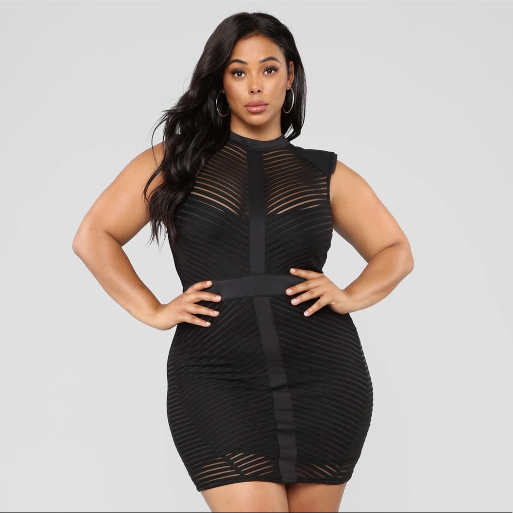 Fashion Nova In Case You Forgot Dress - Black - US size 1X - NWT